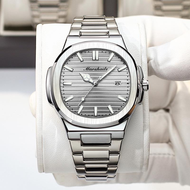 

Swiss Waterproof Ultra-Thin Quartz Men s Watch with Calendar