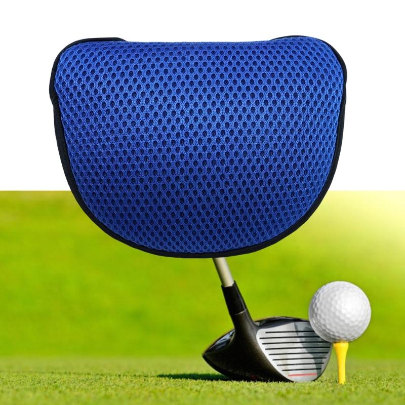 Golfing Club Putter Headcover Nylon Net Mallet Putter Headcover Golf Equipments for Professional Player Enthusiasts