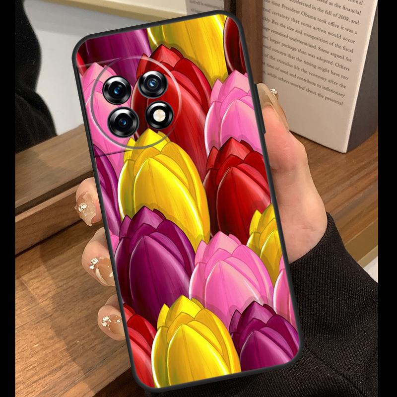 

Цветы Тюльпаны Весенний Чехол Для Oneplus 11 8 9 10 Pro 9RT 10T Ace 8T Чехол Для Oneplus Nord 2T N10 N20 CE 2 Lite OnePlus 8Pro