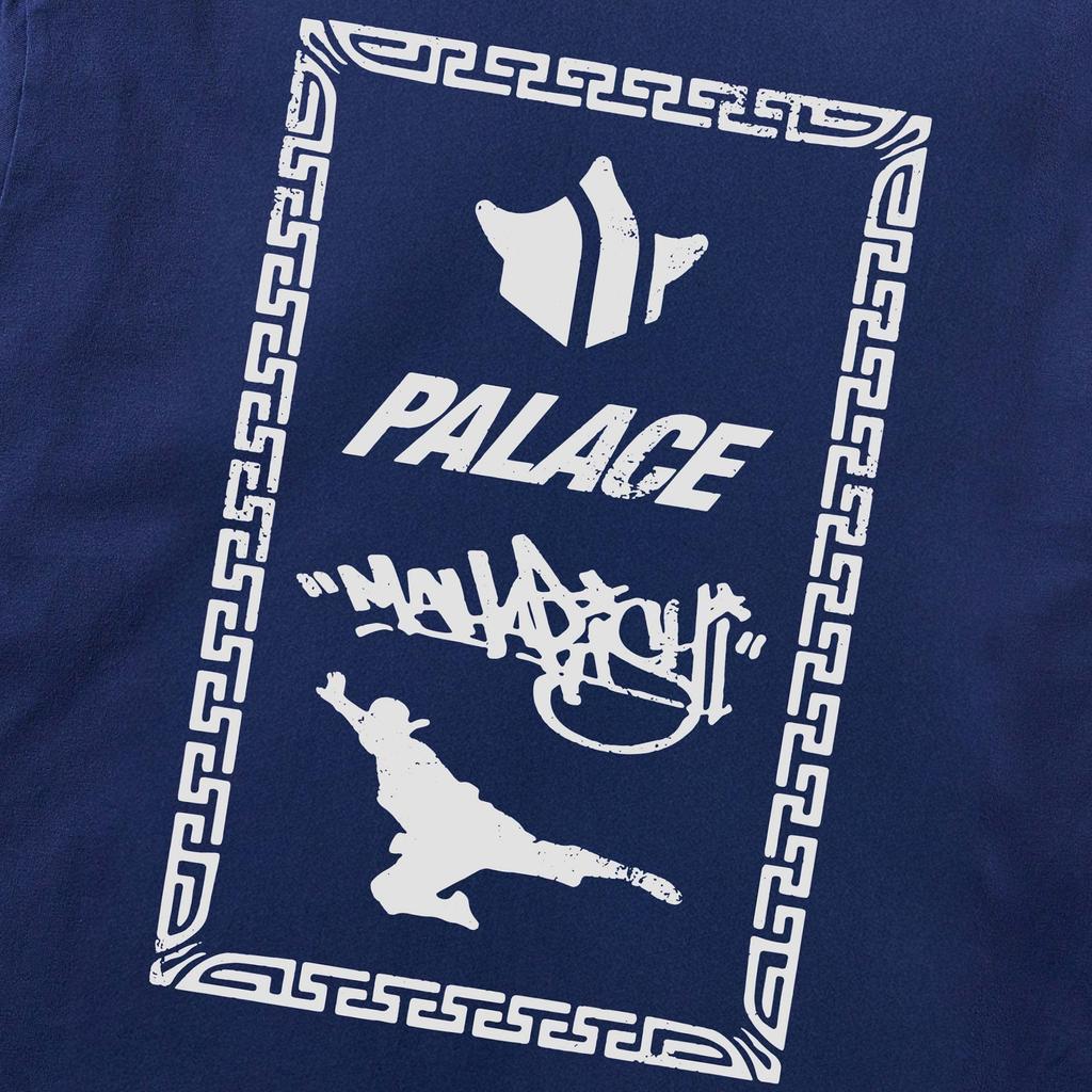 Palace x Maharishi Shaolin Tag Long-Sleeve Blue Unisex Tops P28MHES002
