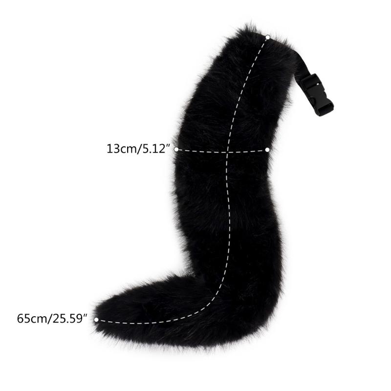 Adjustable Lolitas Faux Furs Tail for Cosplay Halloween Party Costume Anime Prop