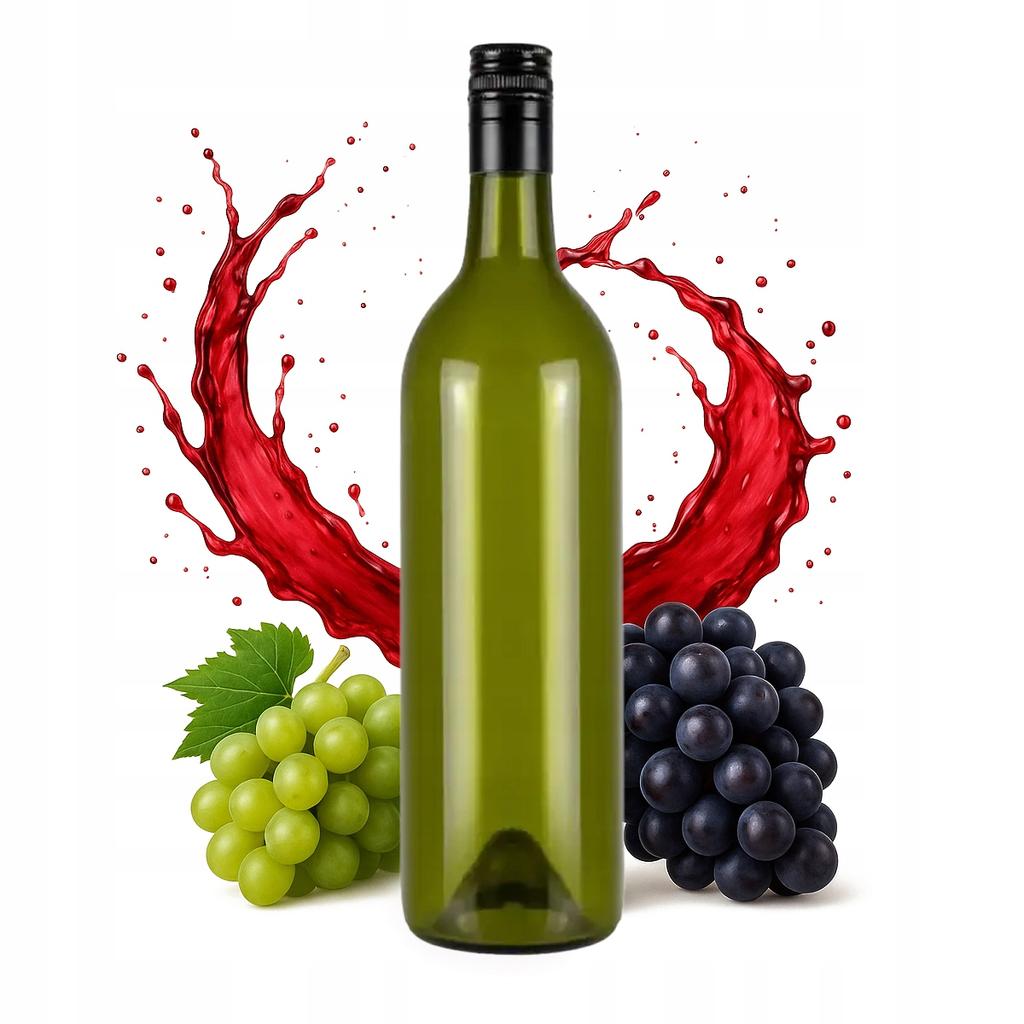 10x Bottiglia in vetro OLIVA PER VINO 750ml con tappo a vite per Liquori Vino Alcol