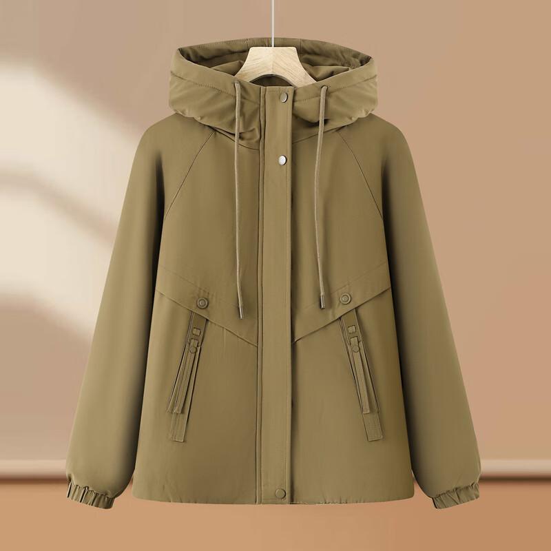 Yalu Women's Thick Fleece-Lined Hooded Winter Parka Jacket
