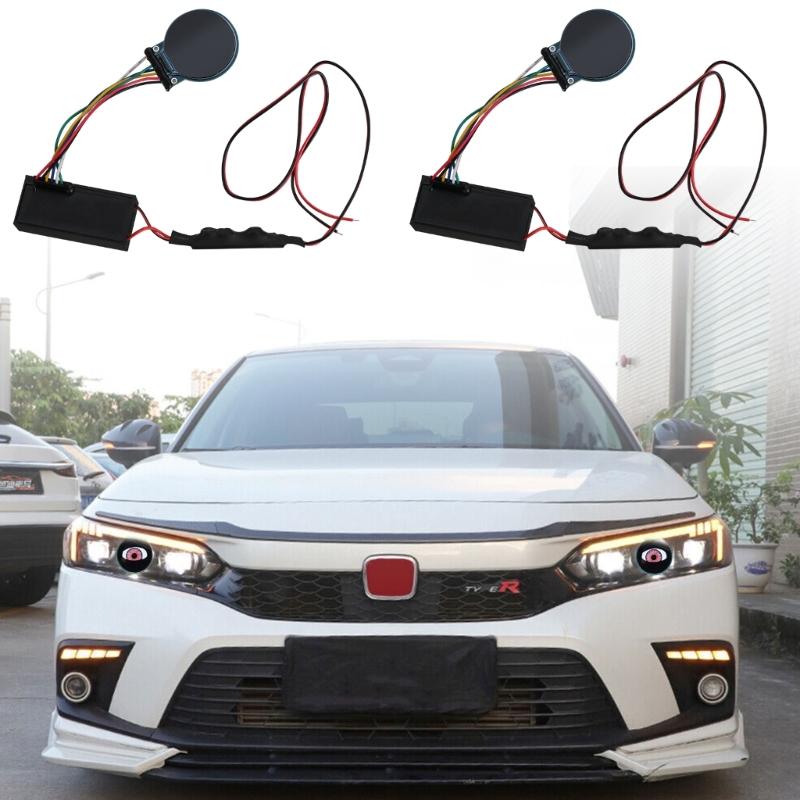 Dynamic Eye Car Headlight Assembly Car Devil Eye Headlights Auto Lens Lamp Automotive Accessories