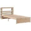 Wooden Bed Frame with Headboard Without Mattress 75 X 190 Cm