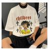Men T-Shirts Letter Graphic Print Fashion Brand Tees for Men Oversize Tshirts Men Clothing Casual Tee Man Summer Korean Retro