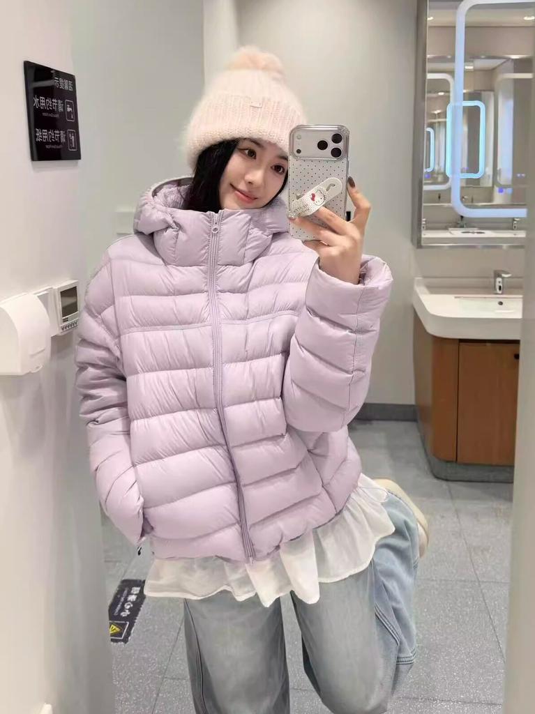 Super good-looking ribs cotton-padded clothes women's year hooded short small warm cotton-padded clothes cotton-padded jackets turtle back win