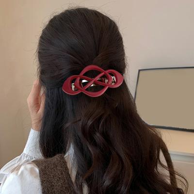 1/4Pcs Vintage French Hair Barrette Matte Finish Hair Clips Cross-Shaped Design Hair Styling Tool Hair Accessories