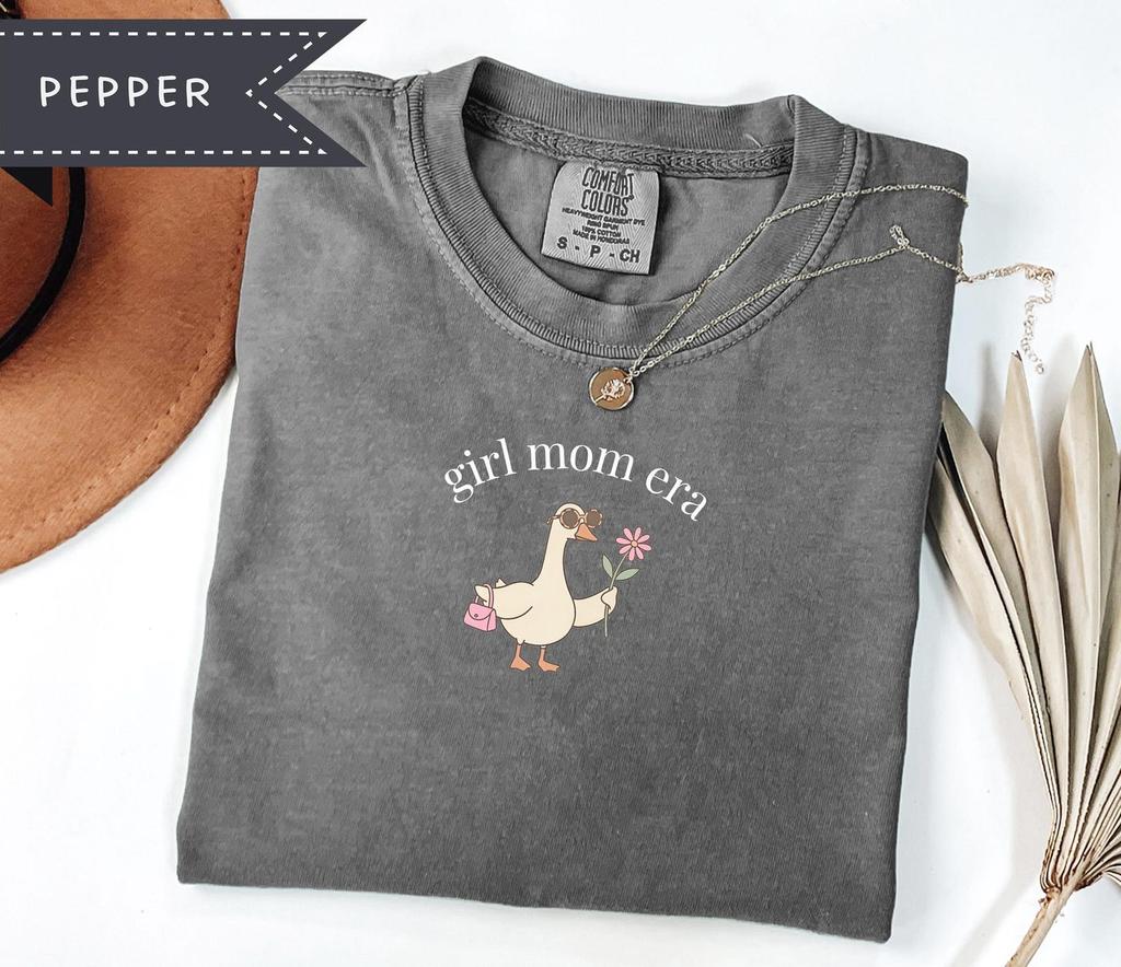 Comfort Colors® Silly Goose Graphic Tee, Girl Mom Era Shirt, Mother's Day Tee, Mom Gift