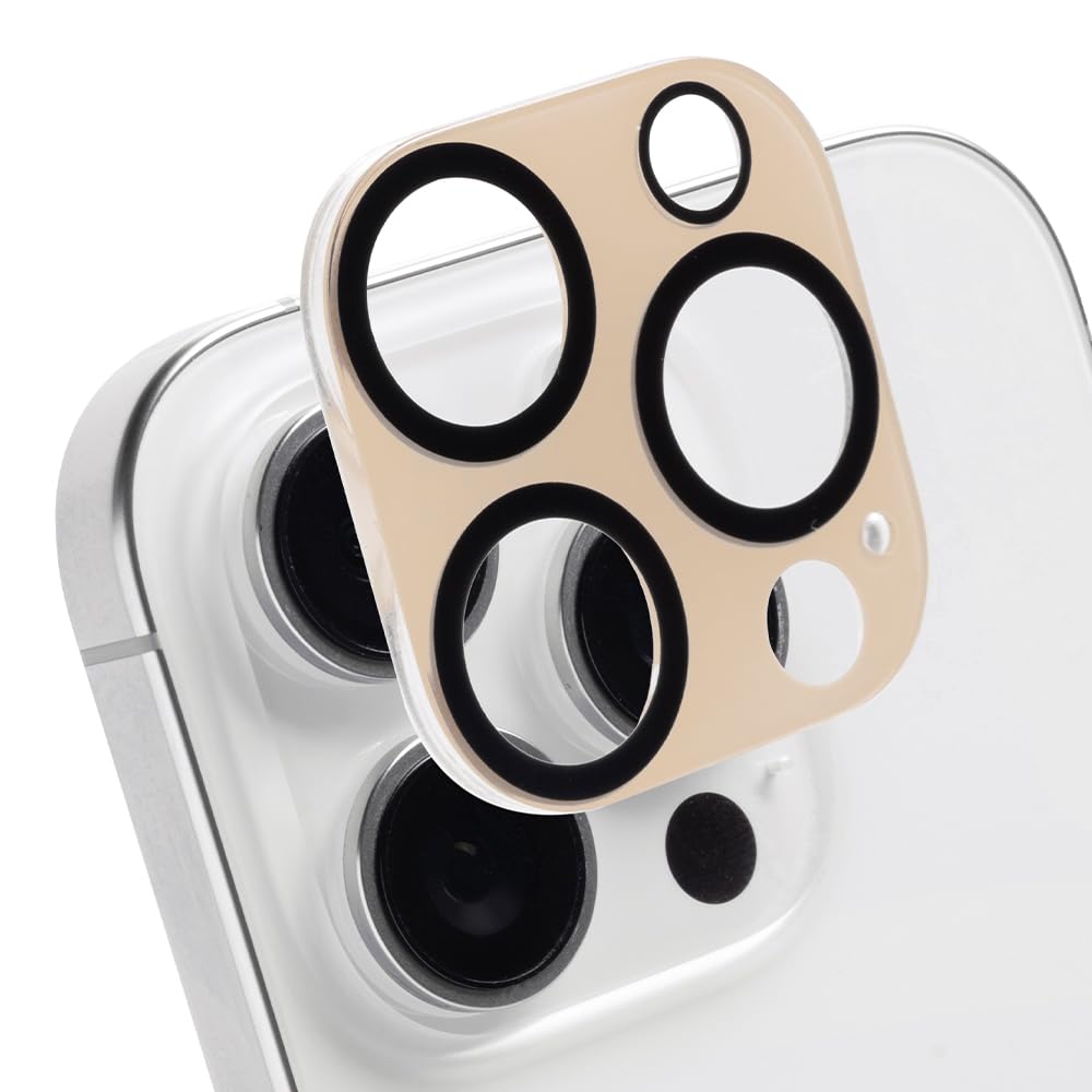 

iFace iPhone 16 Pro Max Camera Lens Tempered Glass 16 16 Pro Camera Lens Camera Lens Camera Lens 9H Scratch Pro/16 Protector, (Beige) [iPhone Pro,