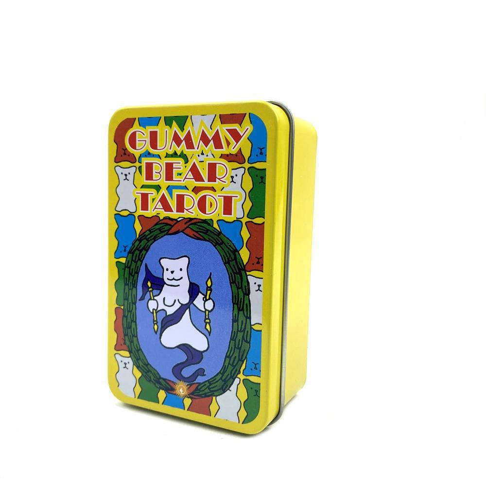 Gummy Bear Tarot Cards Metal Box With Colorful Foil Edges For Tarot Enthusiasts