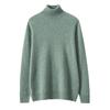 Men's Cashmere Roll Neck Sweater: Business Casual, Solid Color, Long Sleeve Knitwear for Autumn and Winter.