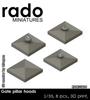Rad Miniature General Purpose Pillar Roof 8 Pieces 3D Printer Kit RDM35B06 1/35