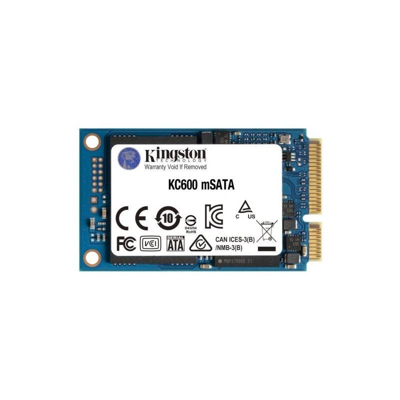 Kingston KC600 Disco Duro Solido SSD 1TB SATA3 mSATA 3D TLC NAND-SKC600MS/1024G