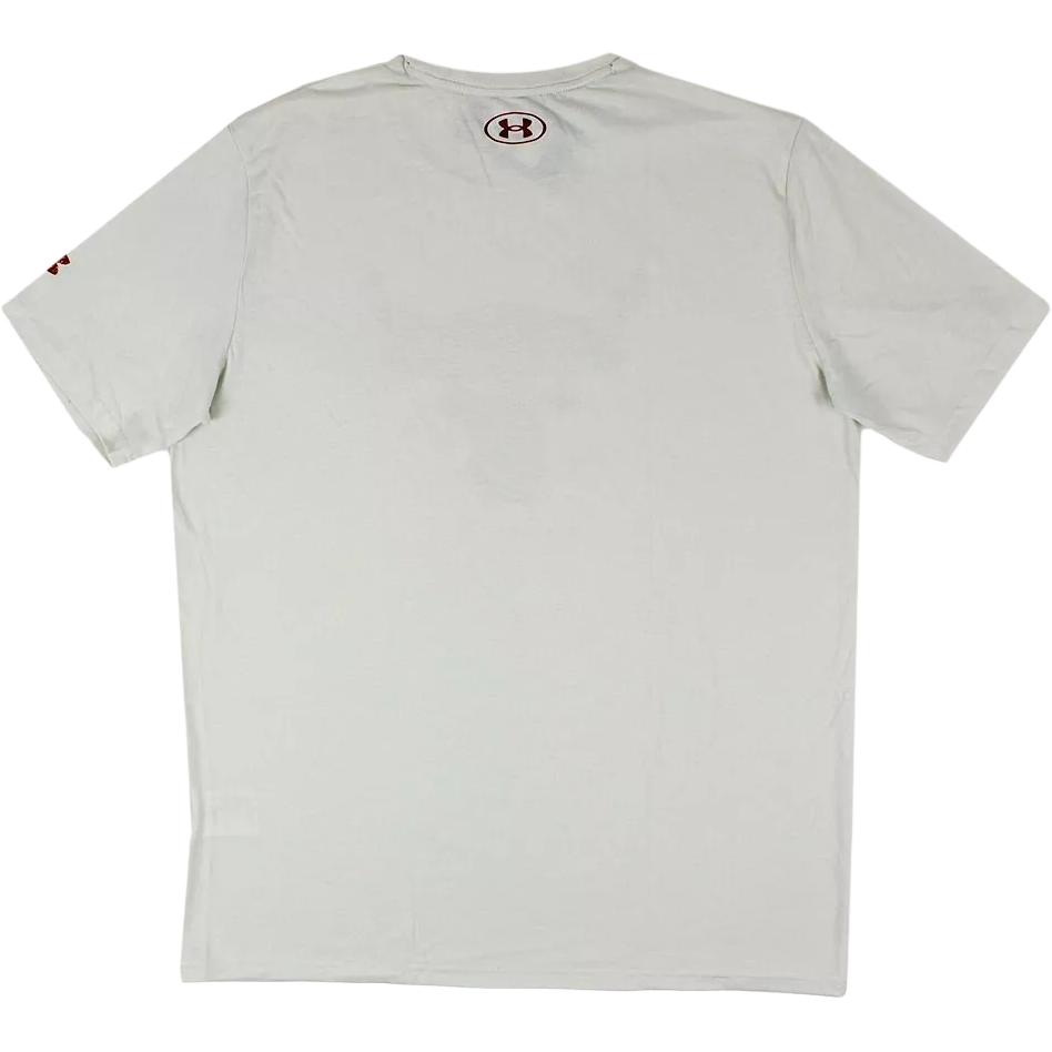 Under Armour Project Rock Brahma Bull Animal Pattern Sports Comfort Short Sleeve T-Shirt Men T-Shirt Ivory 1361733-114