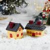 3D Christmas House Silicone Mold Snowhouse Home Desktop Decoration DIY Candle Aromatherapy Cake Topper Epoxy Resin Mold