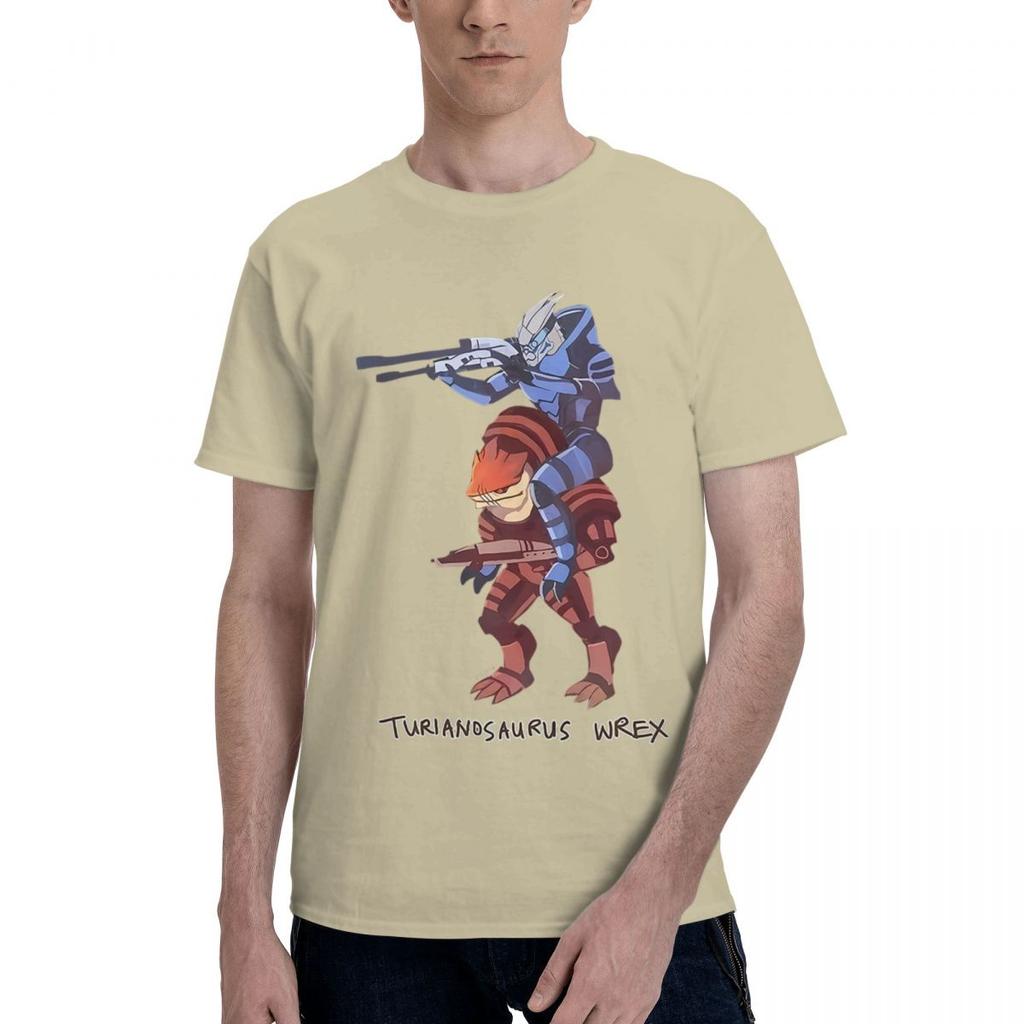 Mass Effect Turianosaurus Wrex 100 Cotton Casual Breathable Confortable Top Funny TShirt For Men Mens Shirt