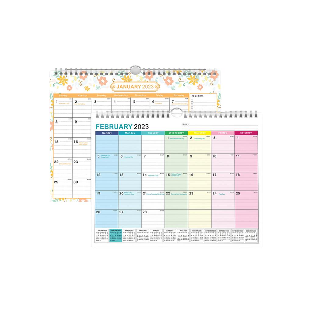 English Wall Calendar Simple Wall Calendar English Calendar Desk Calendar