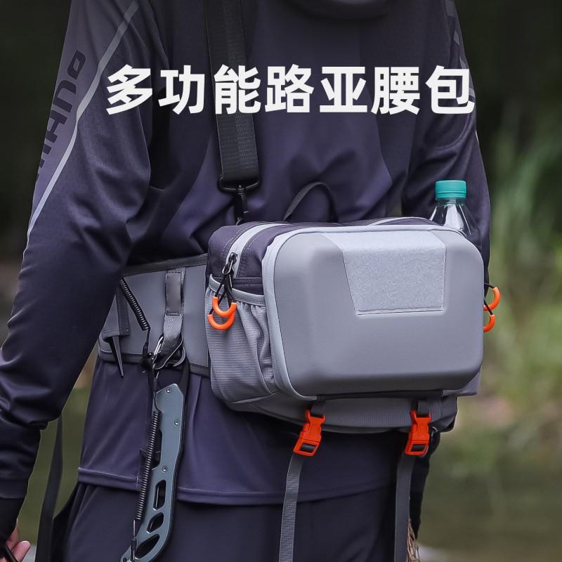 Multi-Function Waterproof Fishing Tackle Bag Lure Large Capacity Shoulder Crossbody Waist Pack With Oxford Fabric