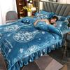 Winter Thick Milk Velvet Bed Four Piece Set