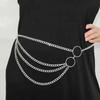 Punk Trend Metal Big Ring Body Chain Women's Retro Versatile Multi-layer Sexy Circle Waist Chain