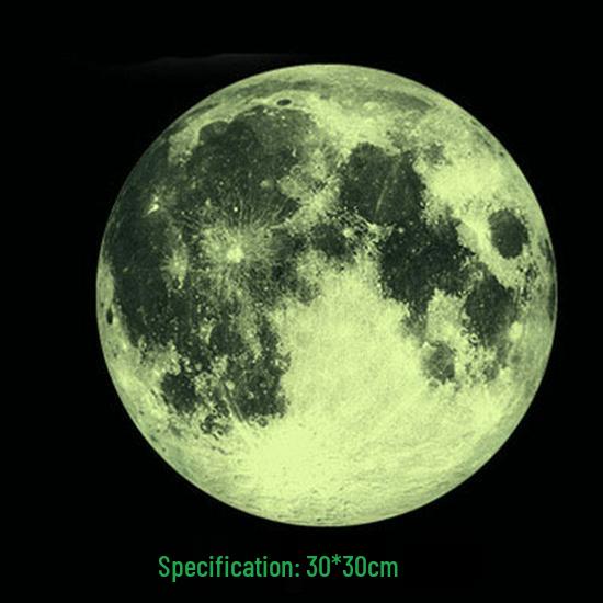 Adesivi Murali Stella e Luna Luminescenti per Camere di Bambini - Stelle Cadenti & Pois Decalcomanie Fluorescenti