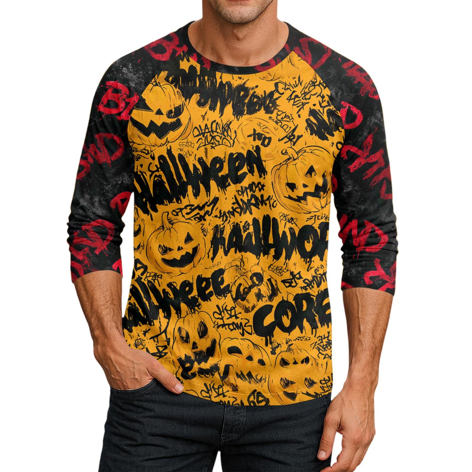 

Мужской топ-футболка с круглым вырезом и рукавами-плунжерами XXL жёлтый