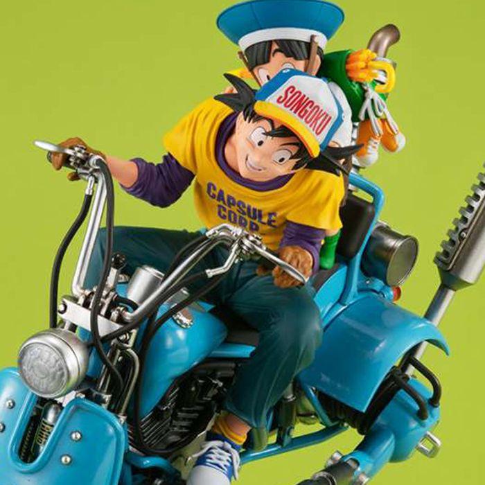 Dragon Ball Z - Figur Son Goku & Son Gohan Schreibtisch echtes Exemplar ex Diorama