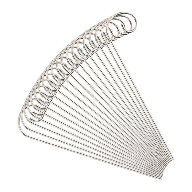 

30Pcs Metal Garden Stake Label Holders Silver Shepherd Hook Curled Tip Plant Marker Rod for Vegetable Flower Planter 1