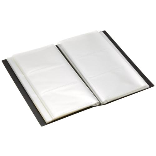 Nakabayashi Pocket Album, Super Transparent, 3 Tiers, Holds 312 L Size, White CTPL-300-W