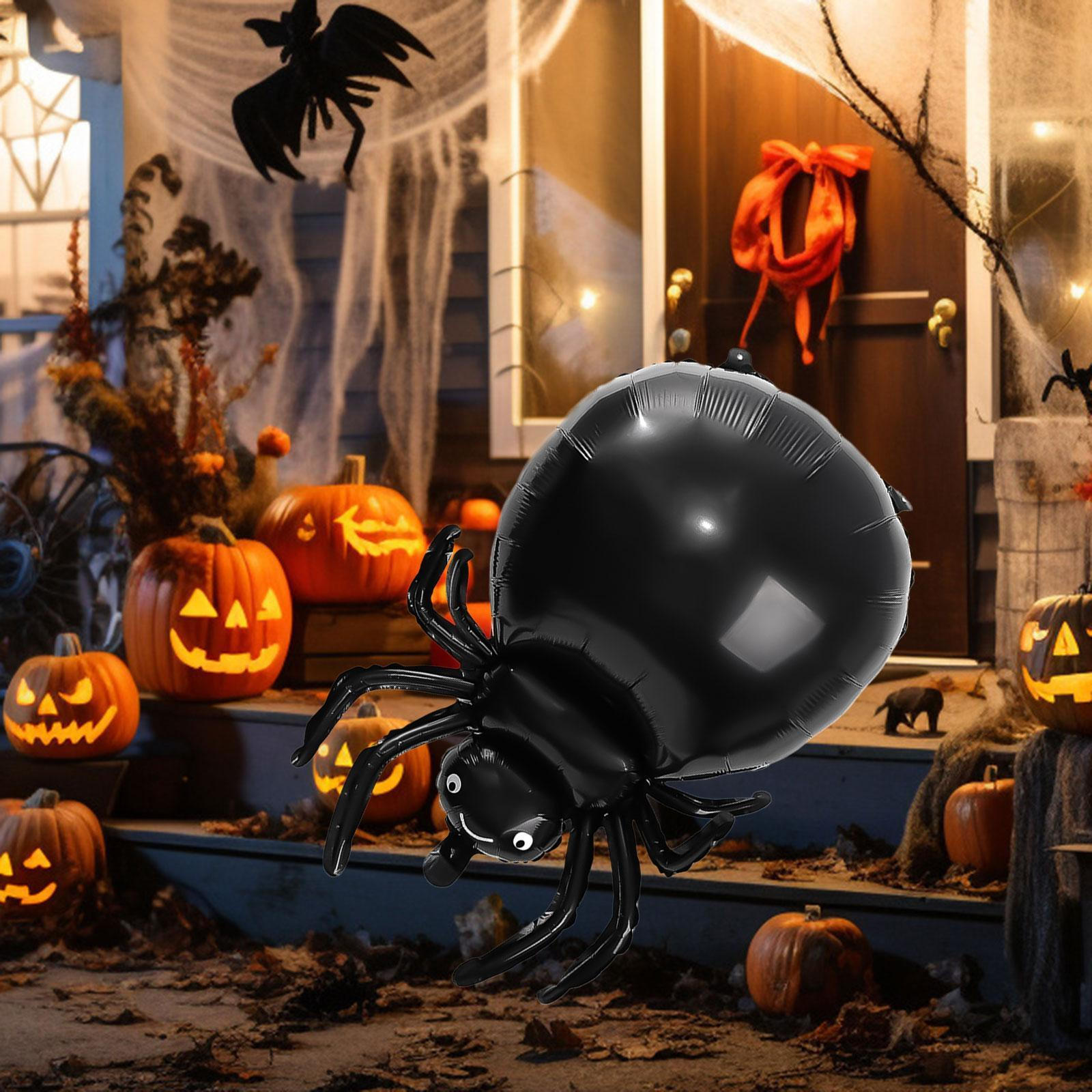 

Хэллоуин Черный Аранеид Воздушный Шар Фольга Декоративные Украшения Для Вечеринки Праздничное Украшение Для Двора
