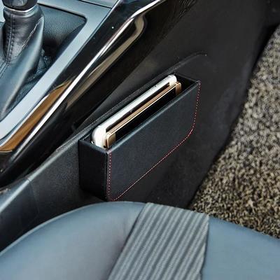 Lacuna para assento de carro, caixa de armazenamento multifuncional, organizador de espaço para assento lateral do motorista, caixa preta de decoração de carro, acessórios interiores