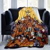 1pc, Cozy Halloween Home Decor: Jack Skellington & Friends Flannel Blanket, Perfect Gift for Bedroom, Living Room, Travel, Camping, Car, Beach, Office