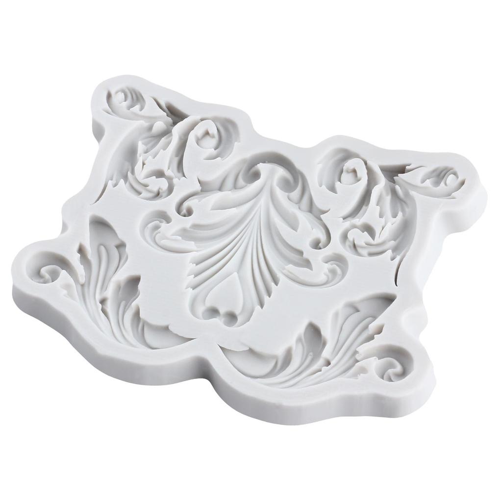 Baroque Silicone Mold Curlicues Scroll Lace Fondant Molds Cake Decorating Tools Cupcake Topper Candy Sugar Craft Gum Paste Polymer Clay