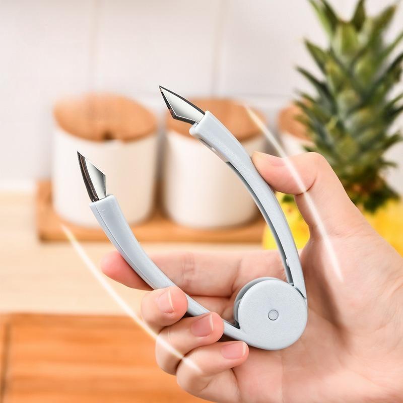 Handheld Stainless Steel Tomato Pineapple Strawberry Eye Remover Multi Purpose Fruit Vegetable Core Tool for Kitchen Home Use
