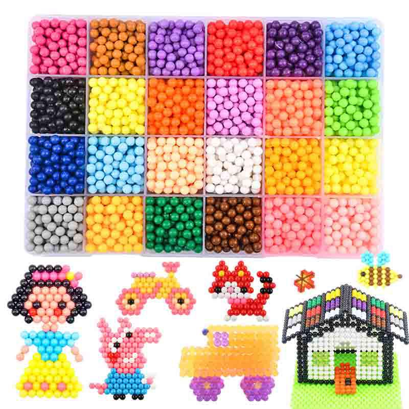 Magic Water Mist Beads Set: Creative Handmade DIY No-Ironing Perler Beads for Kids' Educational Play