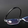 Elder Ultralight Reading Glasses for Men Women Retro Anti-blue Presbyopic Eyewear Frameless +1.0 To+4.0 Gafas De Lectura Hombre