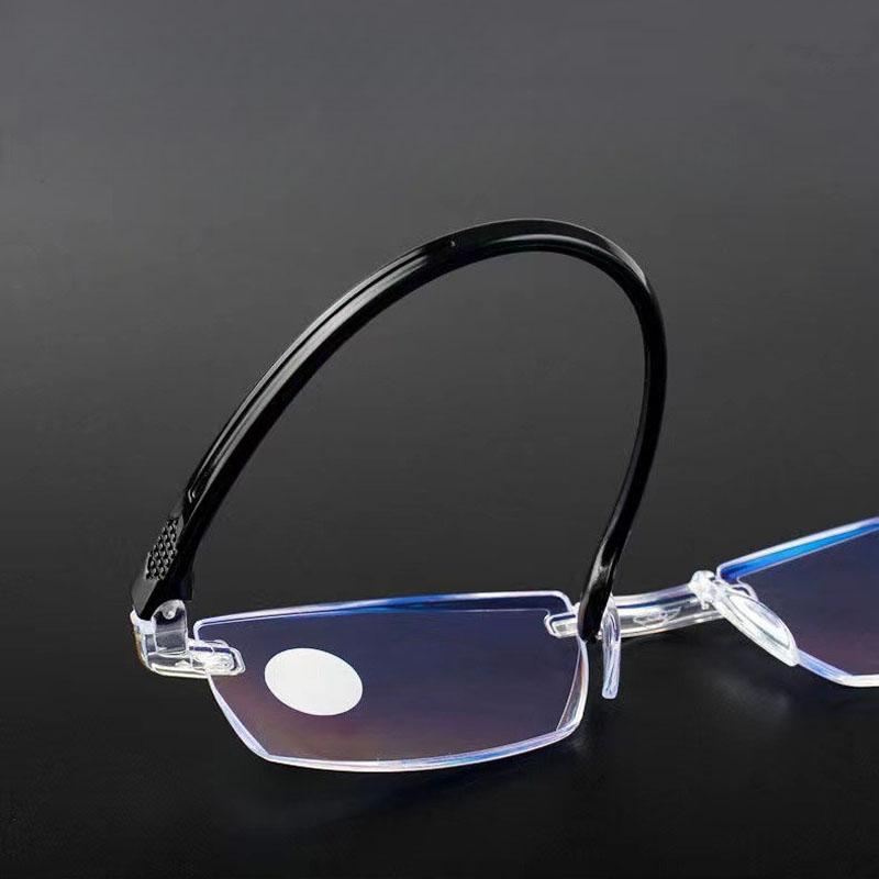 Elder Ultralight Reading Glasses for Men Women Retro Anti-blue Presbyopic Eyewear Frameless +1.0 To+4.0 Gafas De Lectura Hombre