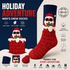 Unisex Christmas Pattern Long Cotton Socks, Knit Socks