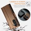 Für Samsung Galaxy A37 A57 Brieftaschenhülle PU-Leder Klapphülle RFID-blockierender Kartenhalter Magnetverschluss Ständer Stoßfeste Hülle