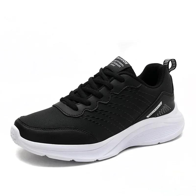 Fashion High Quality Leather Athletics Running Shoes Women Comfortab Non-slip Designer Casual Sneakers Ladies Sport Jogging Shoe