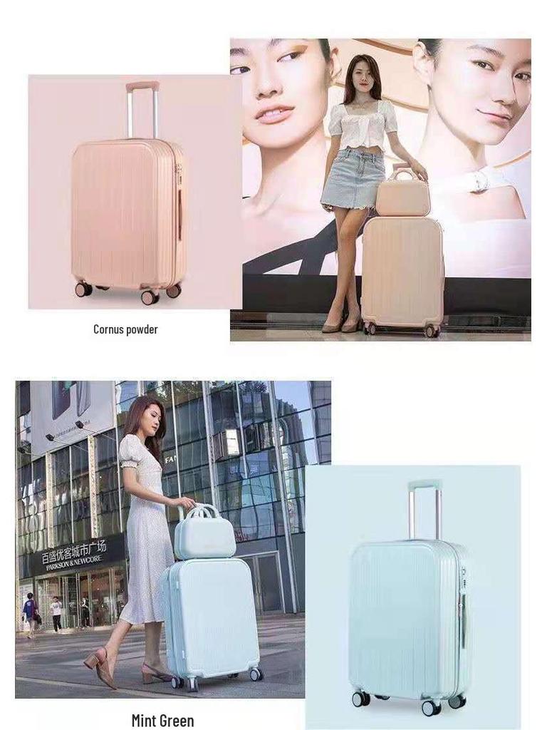 Compact High-Capacity Suitcase with Combination Lock for Men and Women