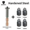 High Temp Wear Copper Brass Hardened Steel Nozzle Kit for Anycubic Kobra 3 Max Combo 0.2/0.4/0.6/0.8mm Hotend 3D Printer Parts.