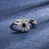 Bague Or Rose Plaqué Cuivre Très Vendue pour Femmes Style Coréen Bijoux de Main Fille aux Fleurs Dopamine Vente Chaude