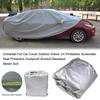 Funda Universal para Coche Completo Impermeable Antipolvo para Todas las Estaciones Recubrimiento de Película PE con Parasol Protector de Aluminio Reflejo de Rayos UV