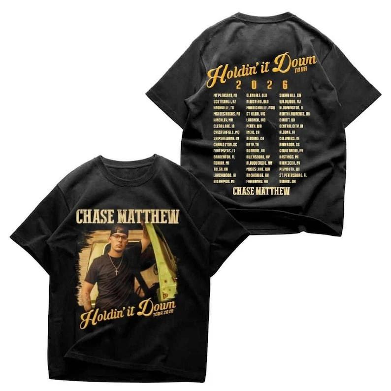 Chase Matthew Holdin it Down Tour 2026 Unisex T-Shirt M