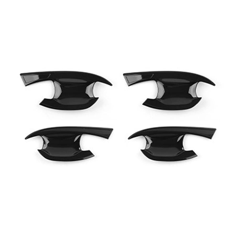 Carbon Fiber Style Black Exterior Outer Door Bowl Cover Trim For Kia Sportage NQ5 Exterior Style Decoration Accessories
