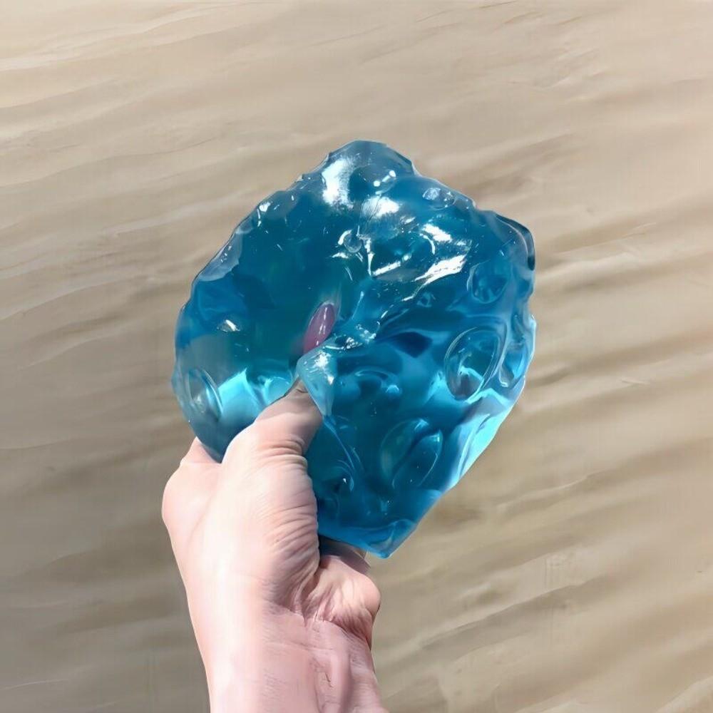 Cube Shape Squeeze Toy Translucence Decompression Toy Stress Relief Sensory Toy Adult