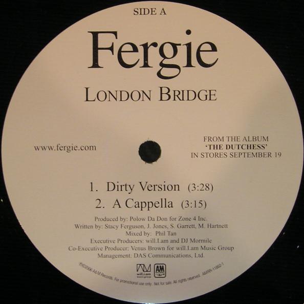 

12inch Record FERGIE - London Bridge AMRR118621 A&M 2006 US Rap & Hip-Hop/R&B Used