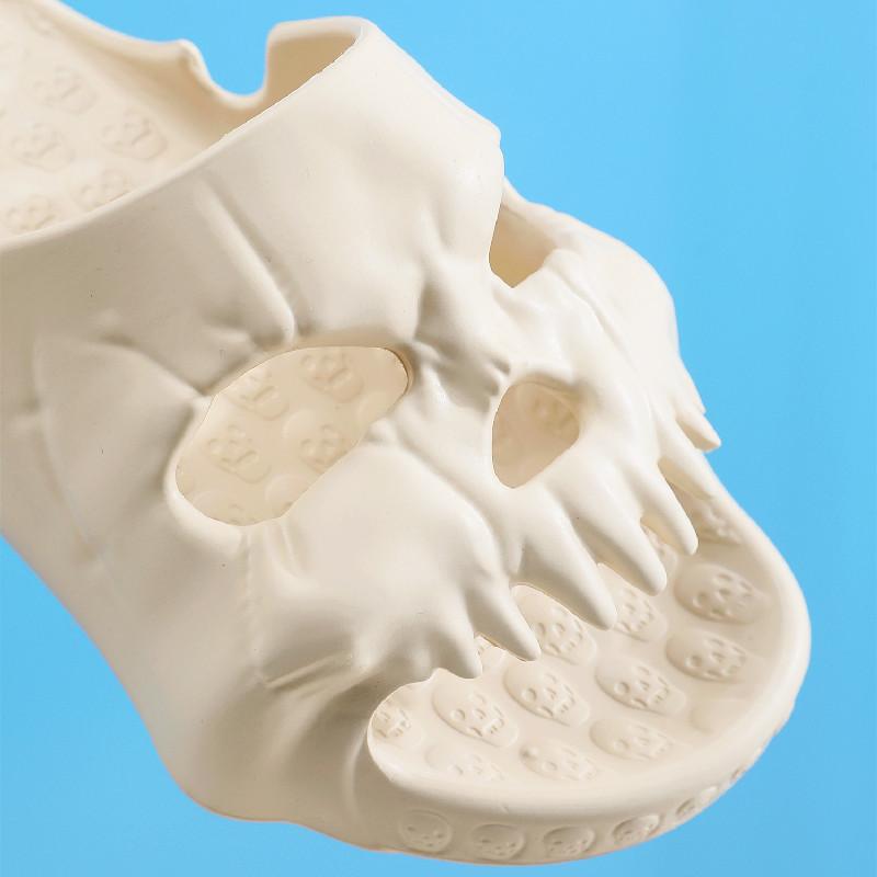 Summer Poop Feeling Slippers for Women EVA Indoor Bathroom Anti Slip Fish Mouth Coconut Home Soft Home Skeleton Men's Cool Mop